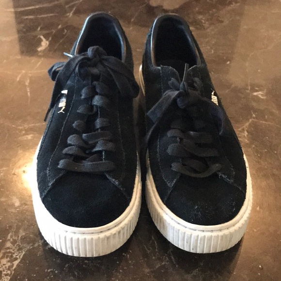 Black suede Pumas - Picture 2 of 7
